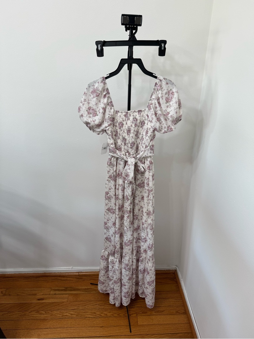 Altar'd State Light Pink Floral Puff-Sleeve Maxi Dress - Picture 5 of 5